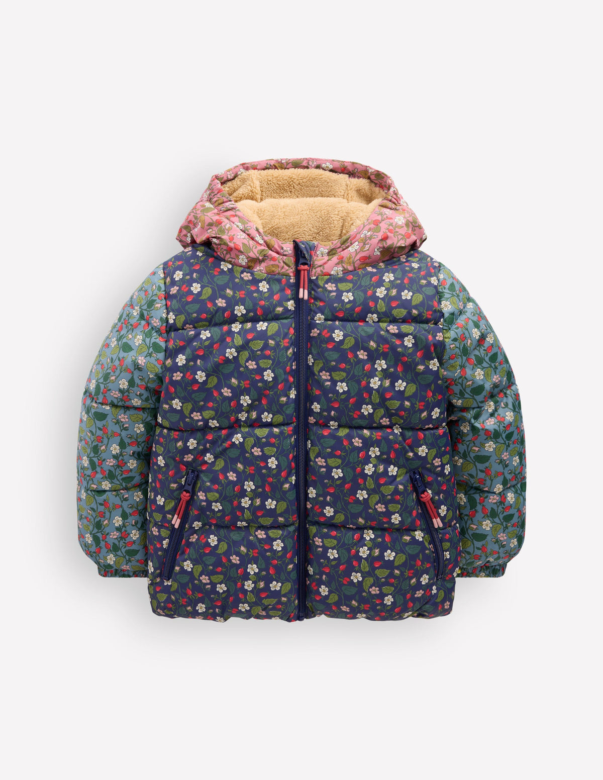 Fun Padded Coat-Hotch Potch Floral-2