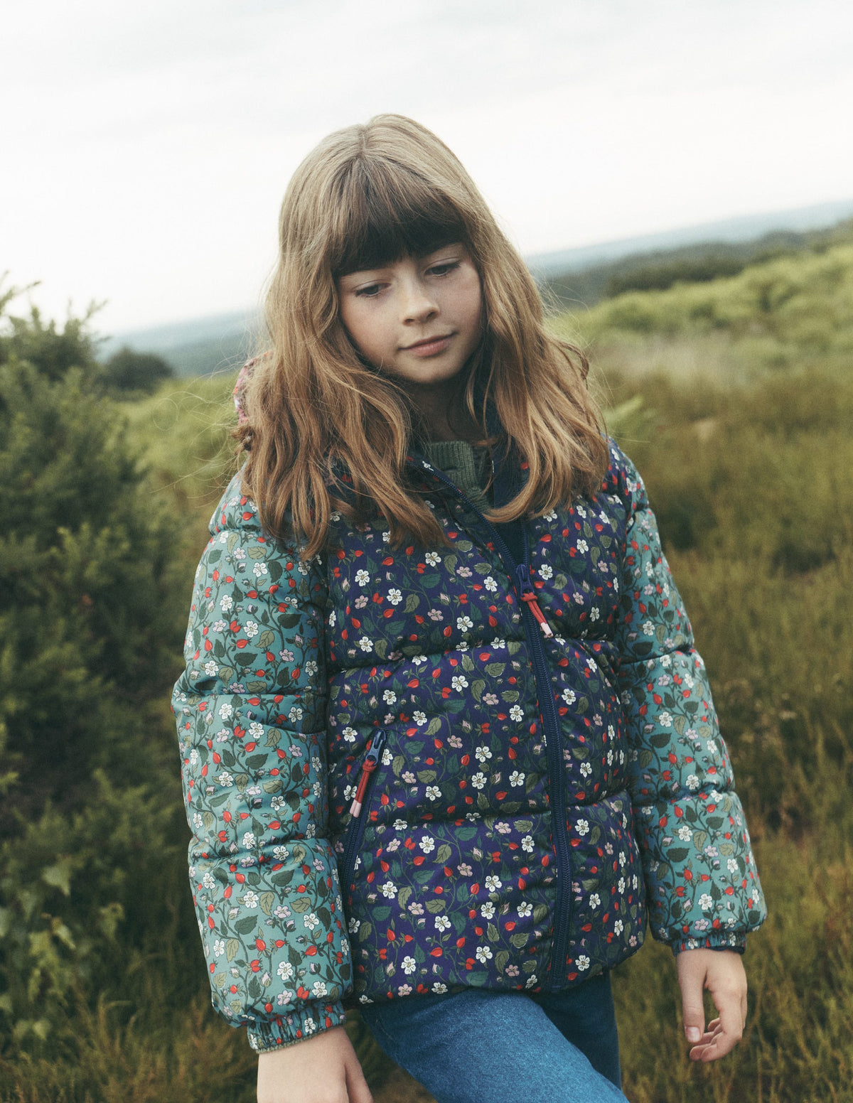 Fun Padded Coat-Hotch Potch Floral - Image 1