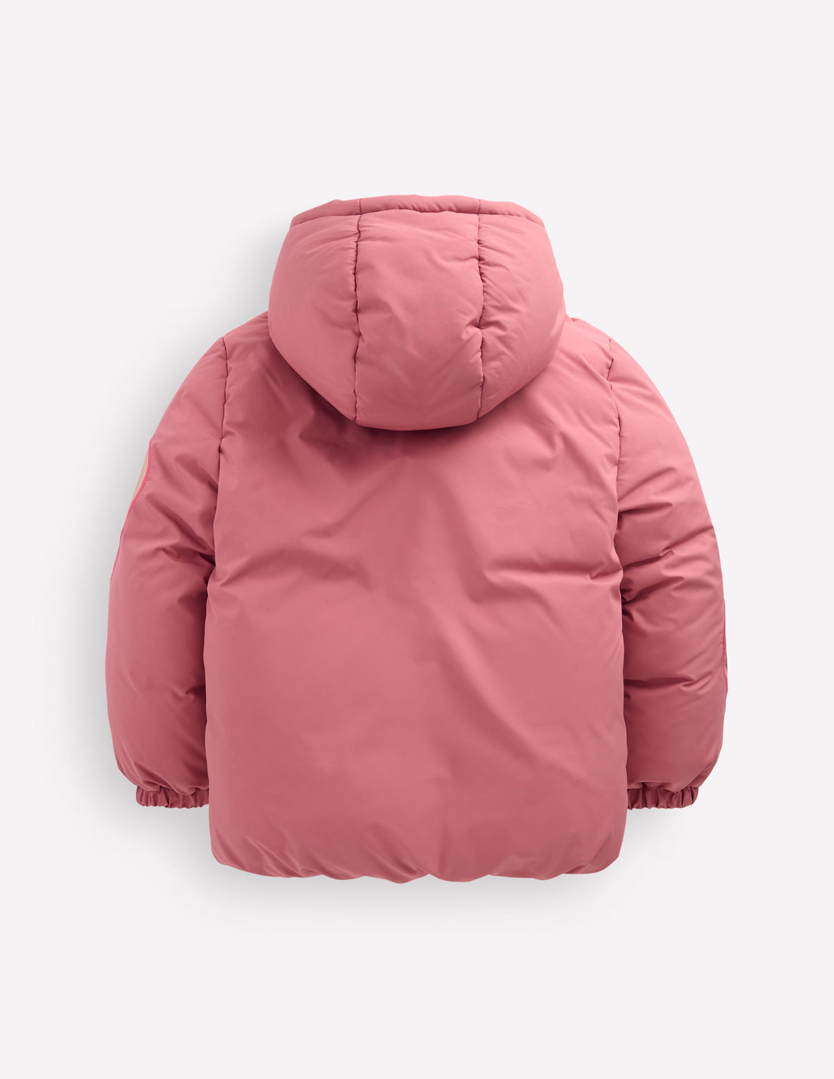 Fun Padded Coat-Pink Applique Metallic Hearts-5