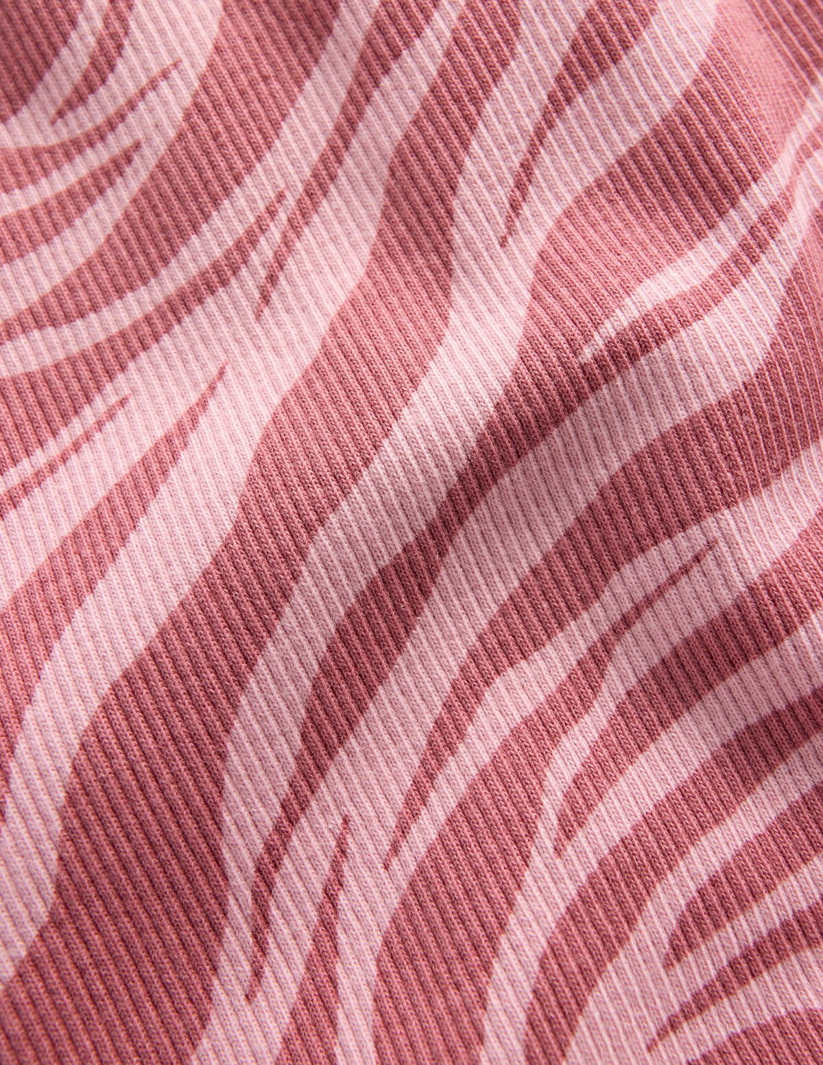 Ribbed Flared Leggings-Vintage Pink Zebra - Image 3