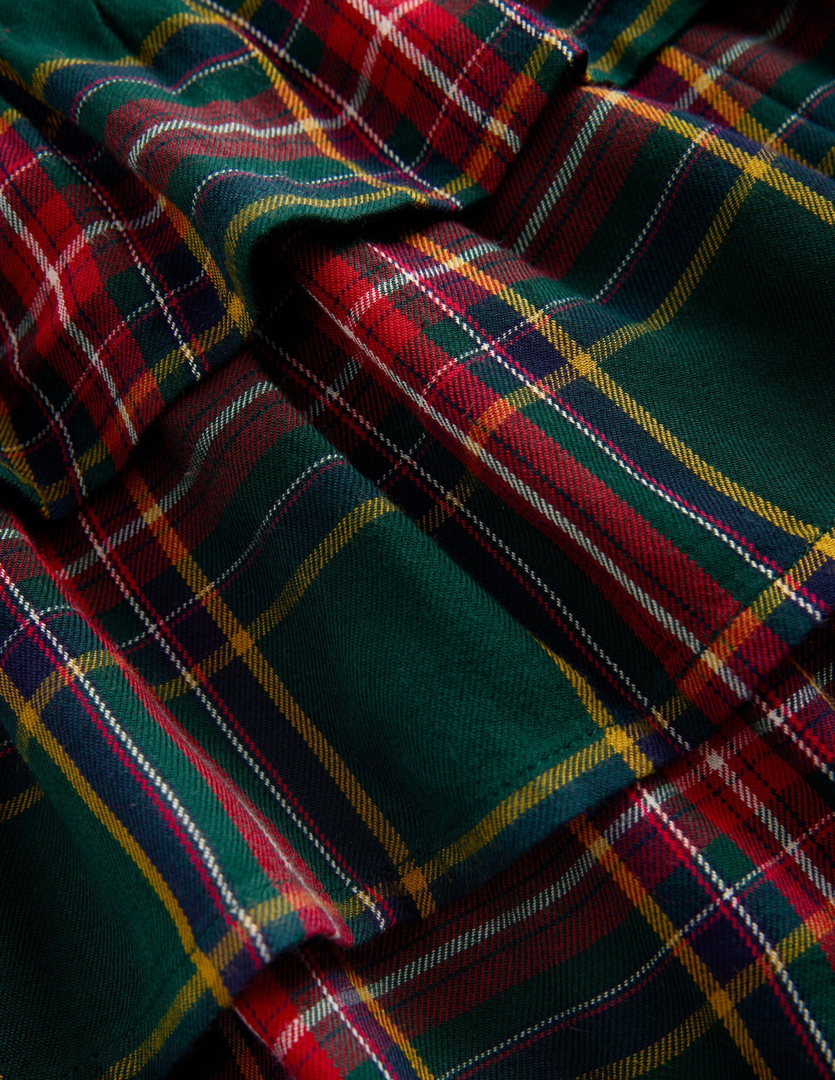 Smocked Waist Ruffle Skirt-Green Check-5