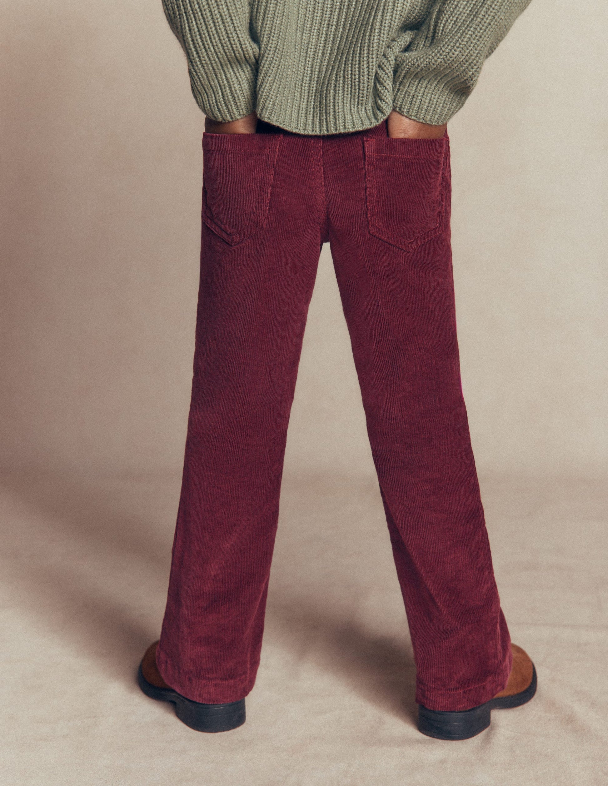 Kick Flare Jeans-Deep Wisteria Cord-2