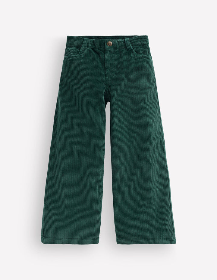 Wide Leg Jean-Malachite Green Cord