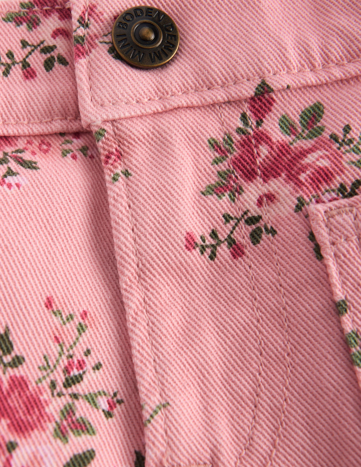 Patch Pocket Straight Jeans-Pink Quartz Soft Floral-4