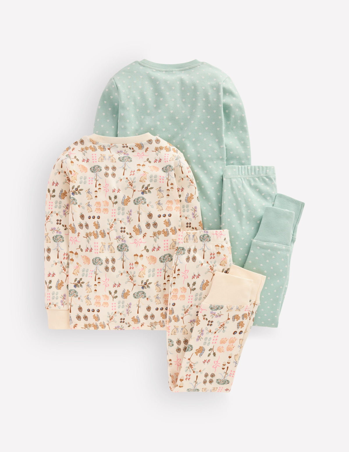 Twin Pack Snug Pyjamas-Autumn Print-3