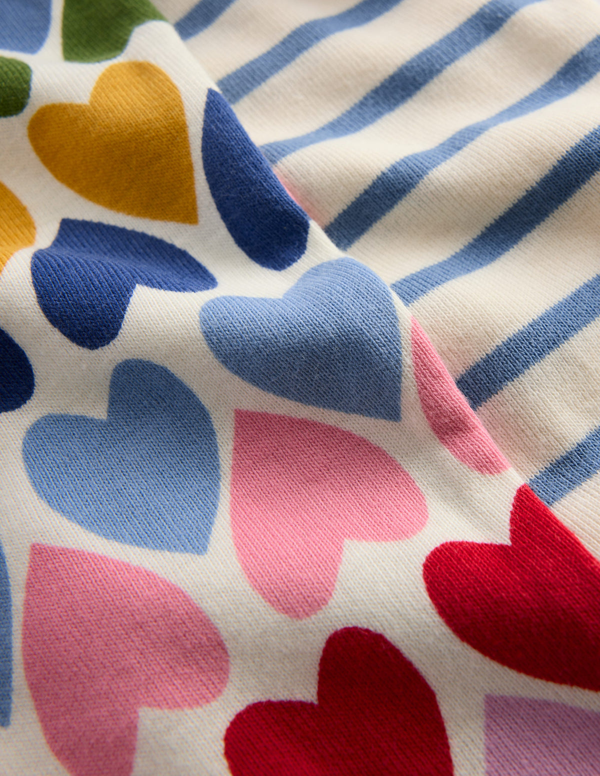 Twin Pack Snug Pyjamas-Multi Hearts-2