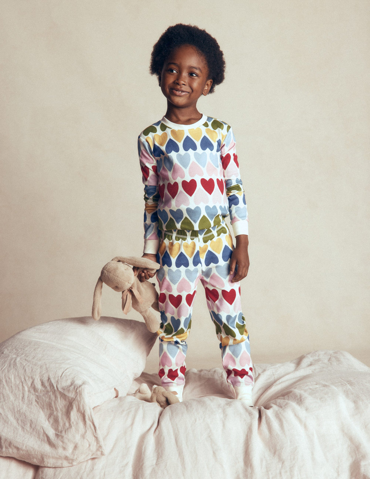 Twin Pack Snug Pyjamas-Multi Hearts-1