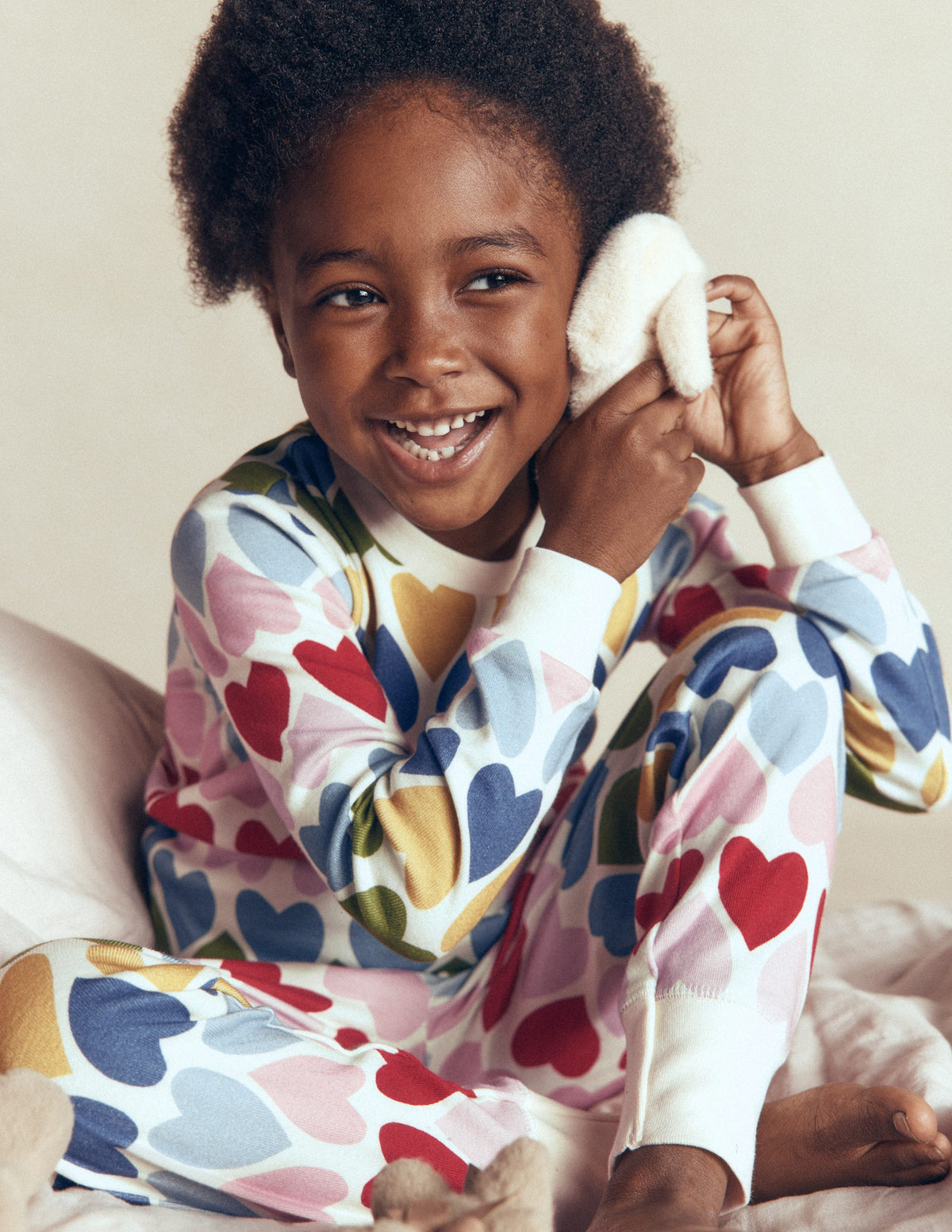 Twin Pack Snug Pyjamas-Multi Hearts - Image 2