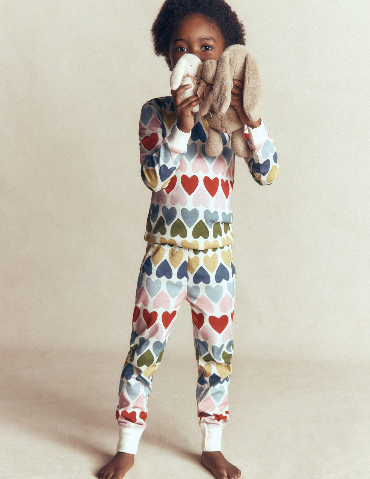 Twin Pack Snug Pyjamas-Multi Hearts-3