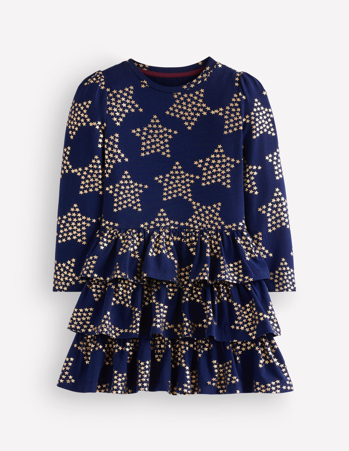 Cora Jersey RaRa Dress-Navy Foil Stars - Image 1