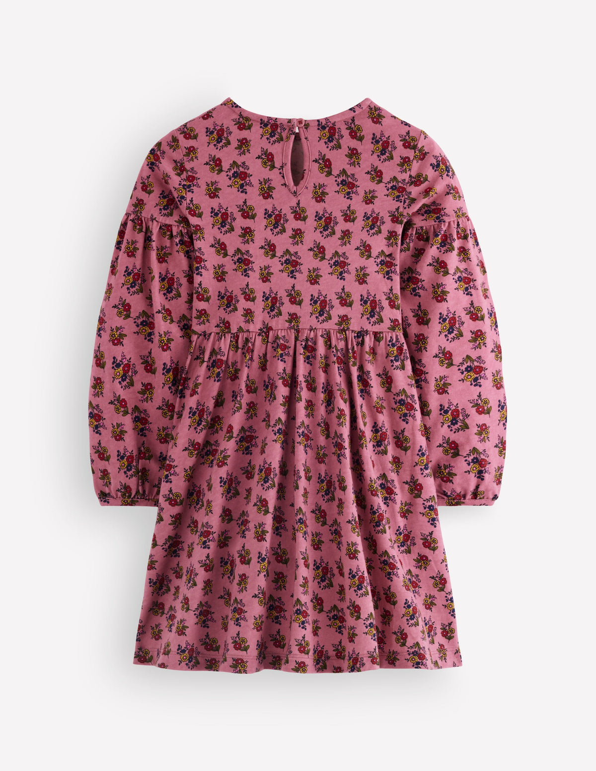 Madeline Blouson Sleeve Dress-Pink Floral-2