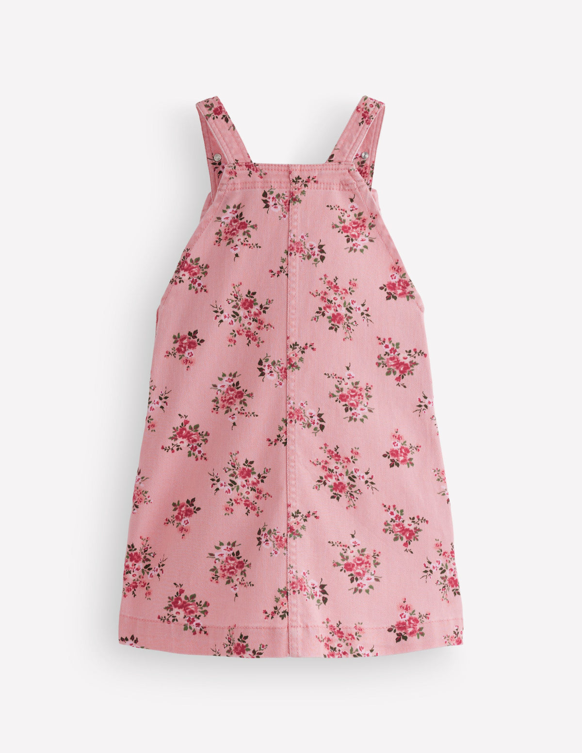 Adeline A-Line Dungaree Dress-Pink Quartz Twill Soft Rose - Image 3