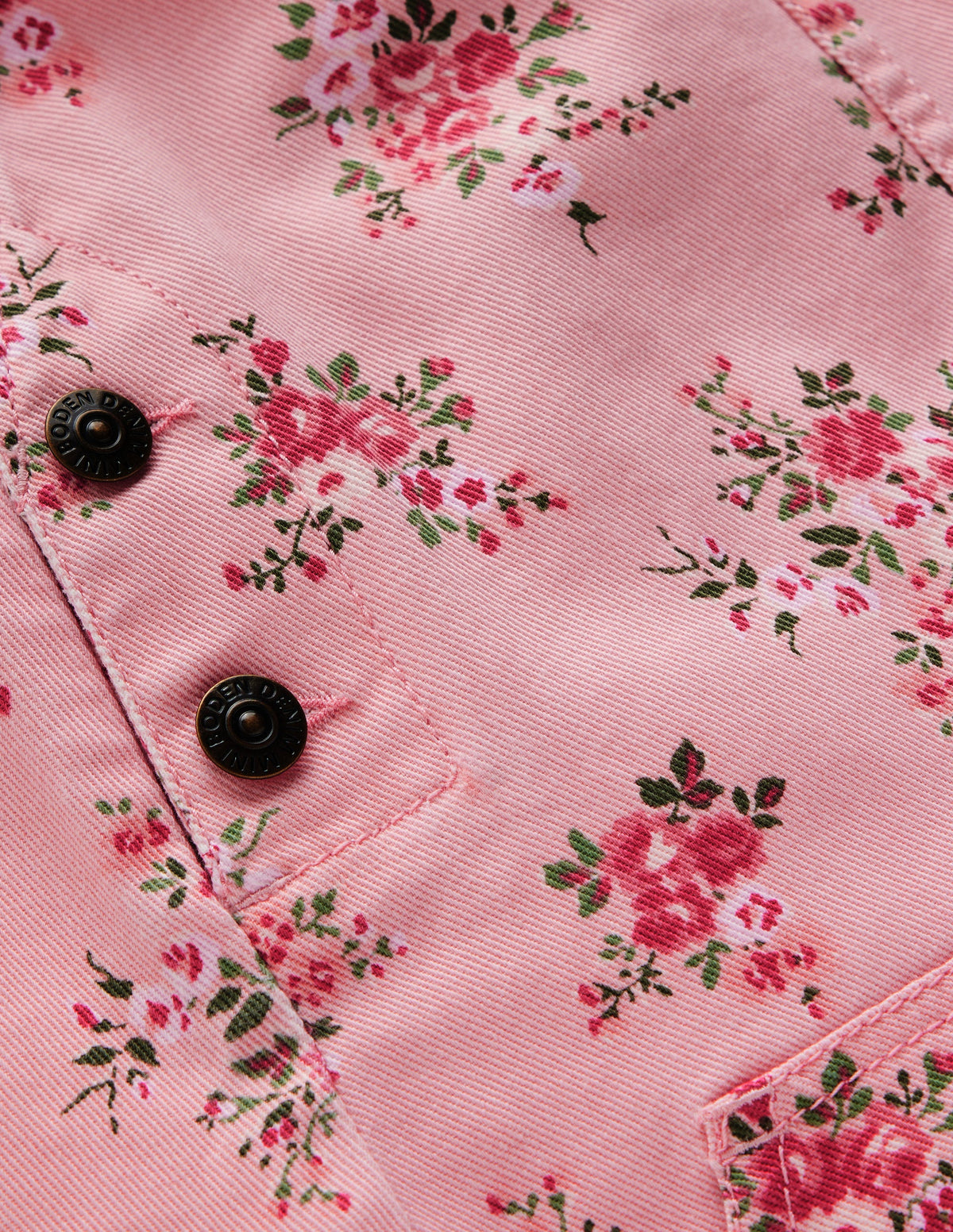 Adeline A-Line Dungaree Dress-Pink Quartz Twill Soft Rose-2