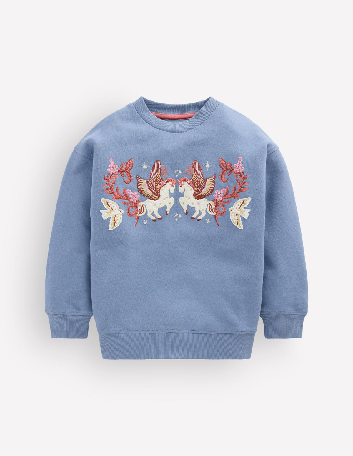 Bobbie Appliqué Sweatshirt-Blue Pegasus - Image 1