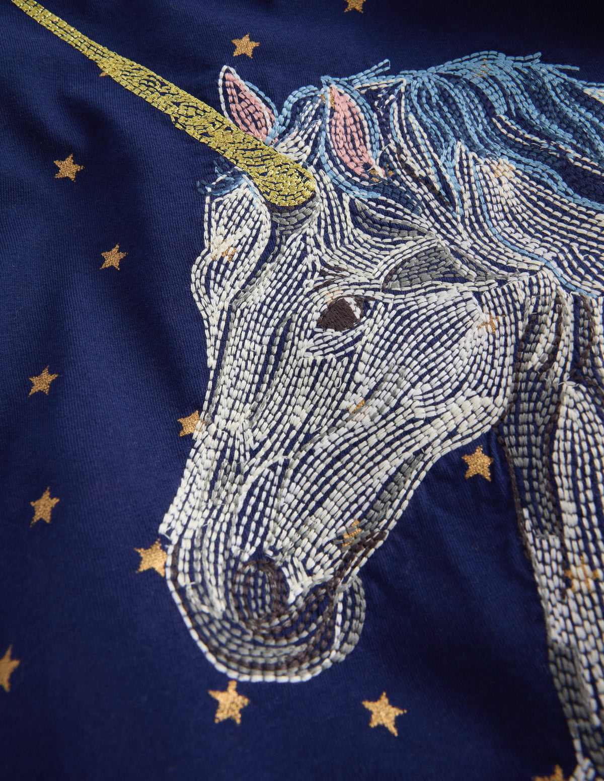 Long Sleeve Superstitch Tee-Navy Unicorn-3