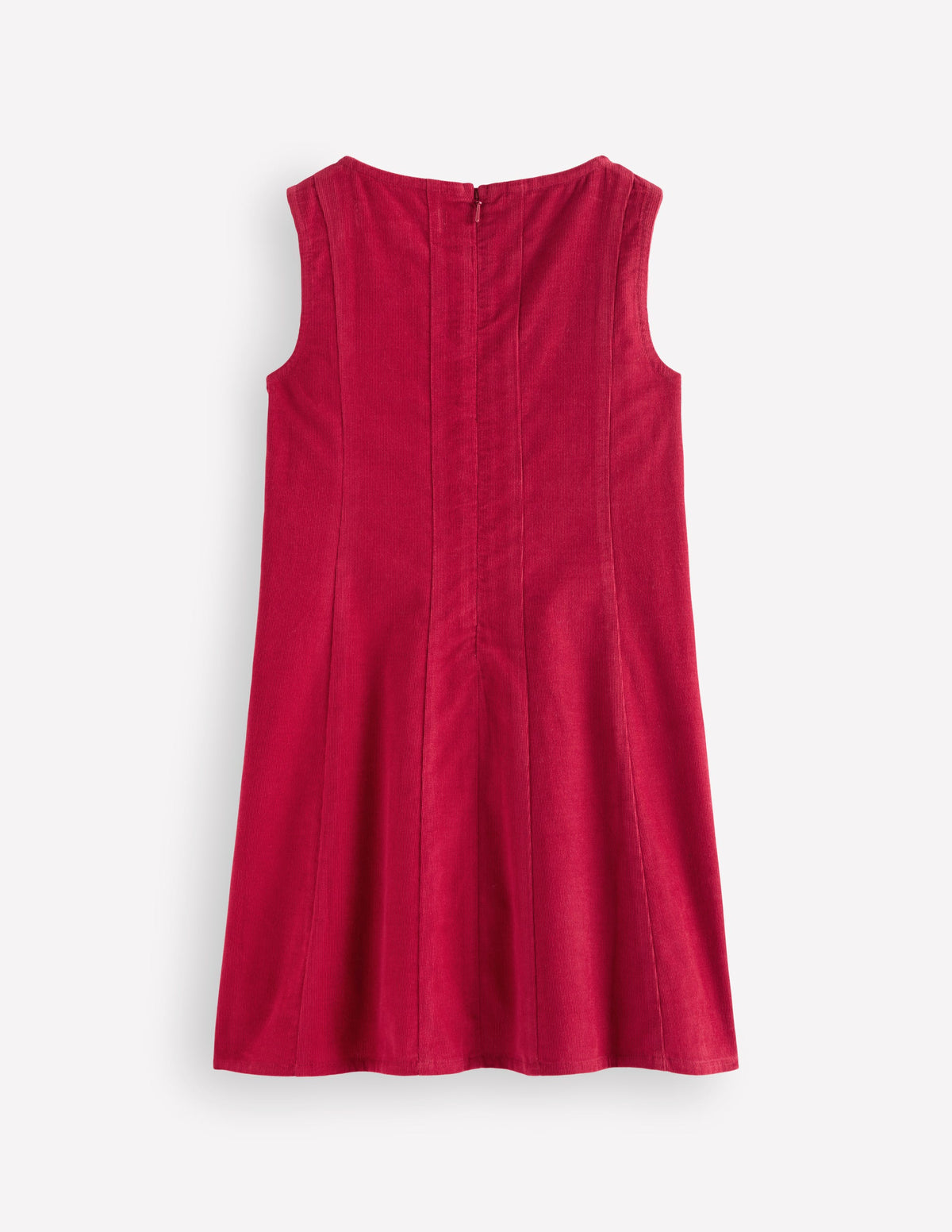 Willa Pinafore Dress-Red-3