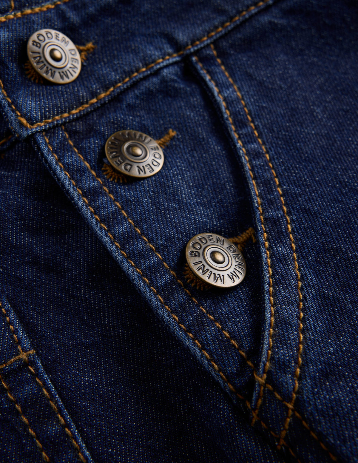Wide Leg Dungarees-Dark Wash Denim-3