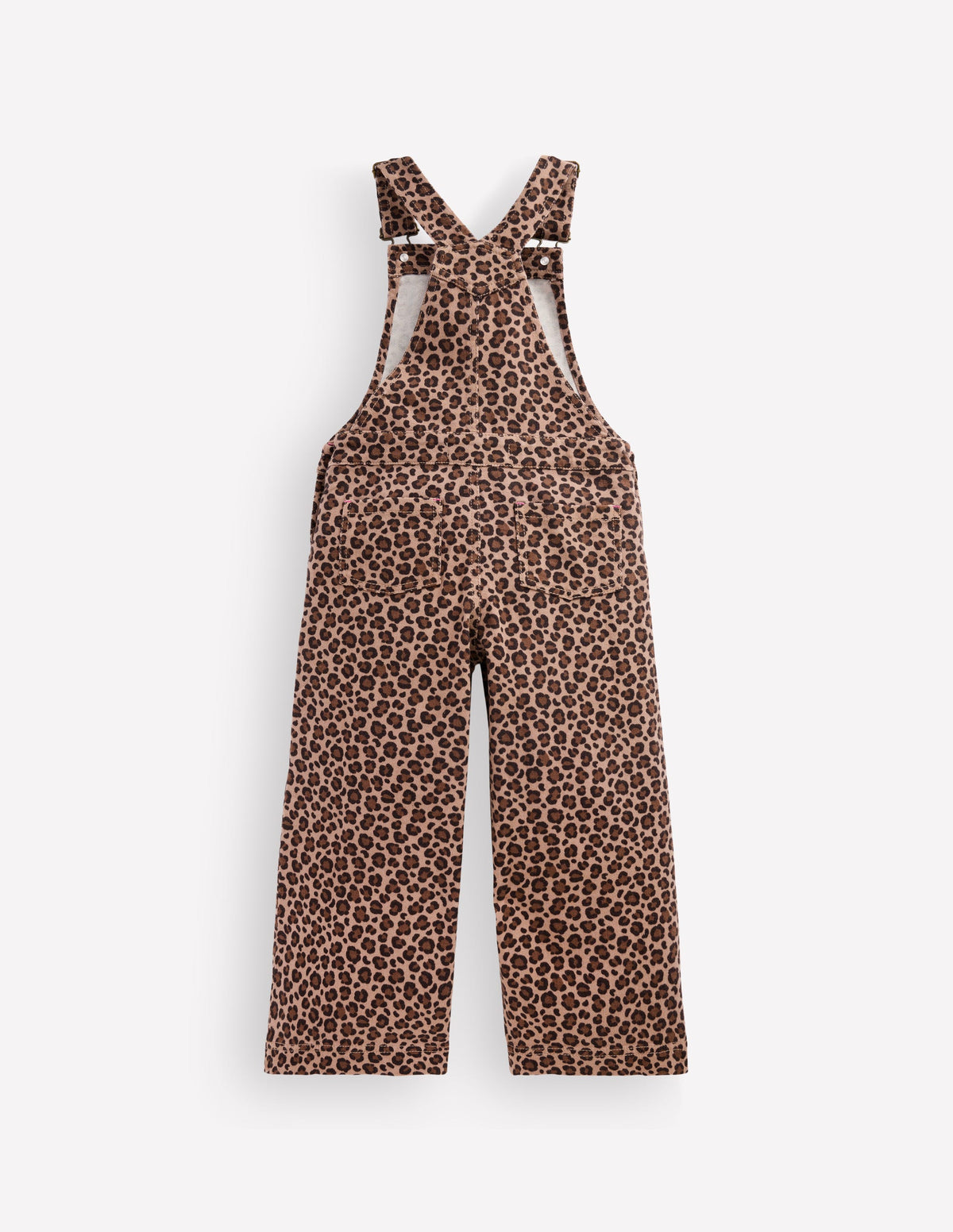 Wide Leg Dungarees-Brown Leopard - Image 2