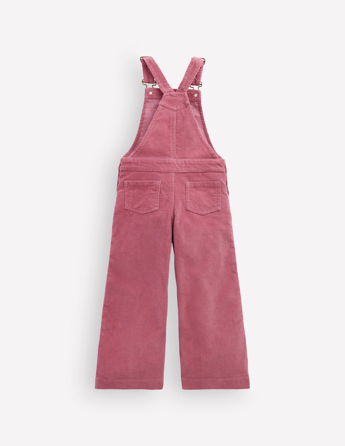 Wide Leg Dungarees-Pink Heather Cord - Image 2