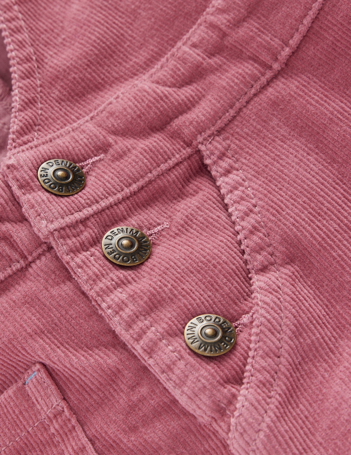 Wide Leg Dungarees-Pink Heather Cord - Image 3