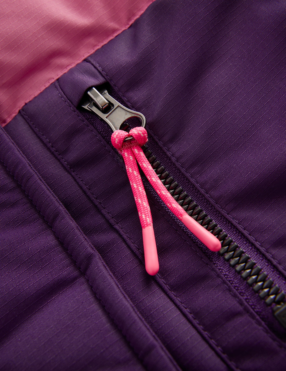 Borg Lined Puffer Coat-Calla Lilly Purple Colourblock-3