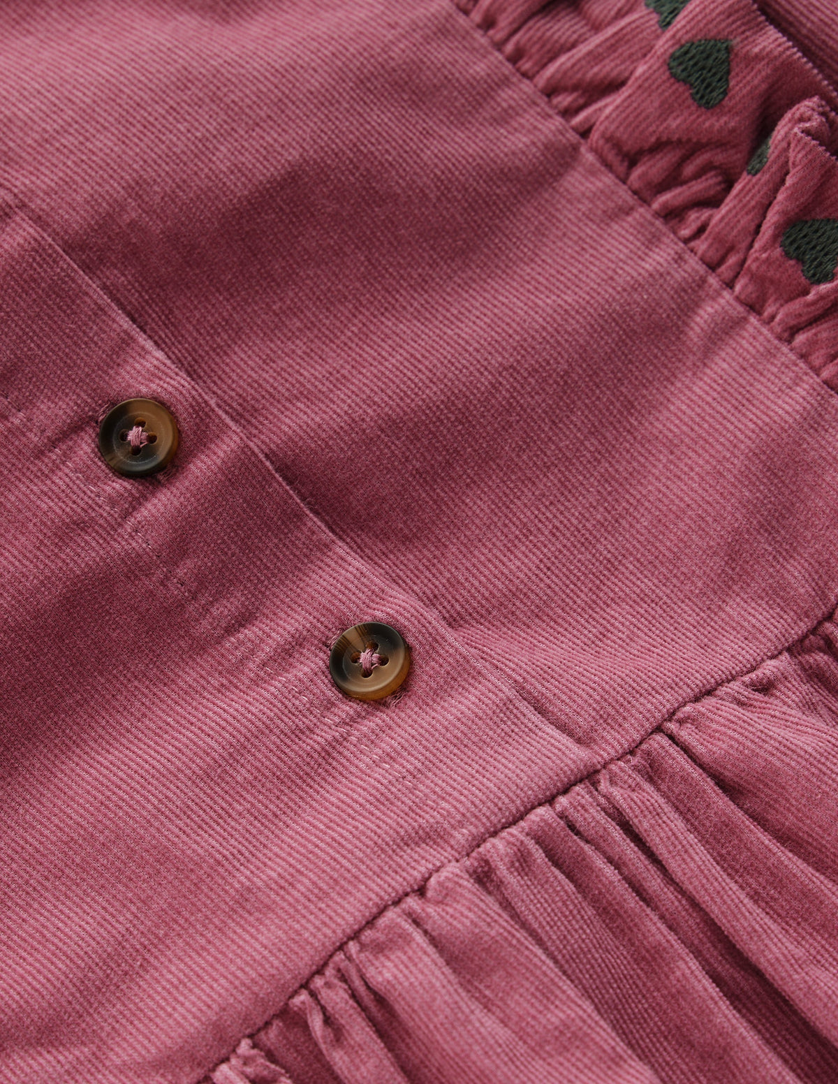 Winnie Frill Trim Shirt Dress-Formica Pink Cord - Image 3