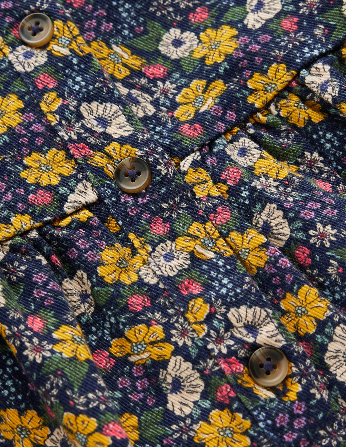 Betsy Woven Puff Sleeve Dress-Navy Floral-5