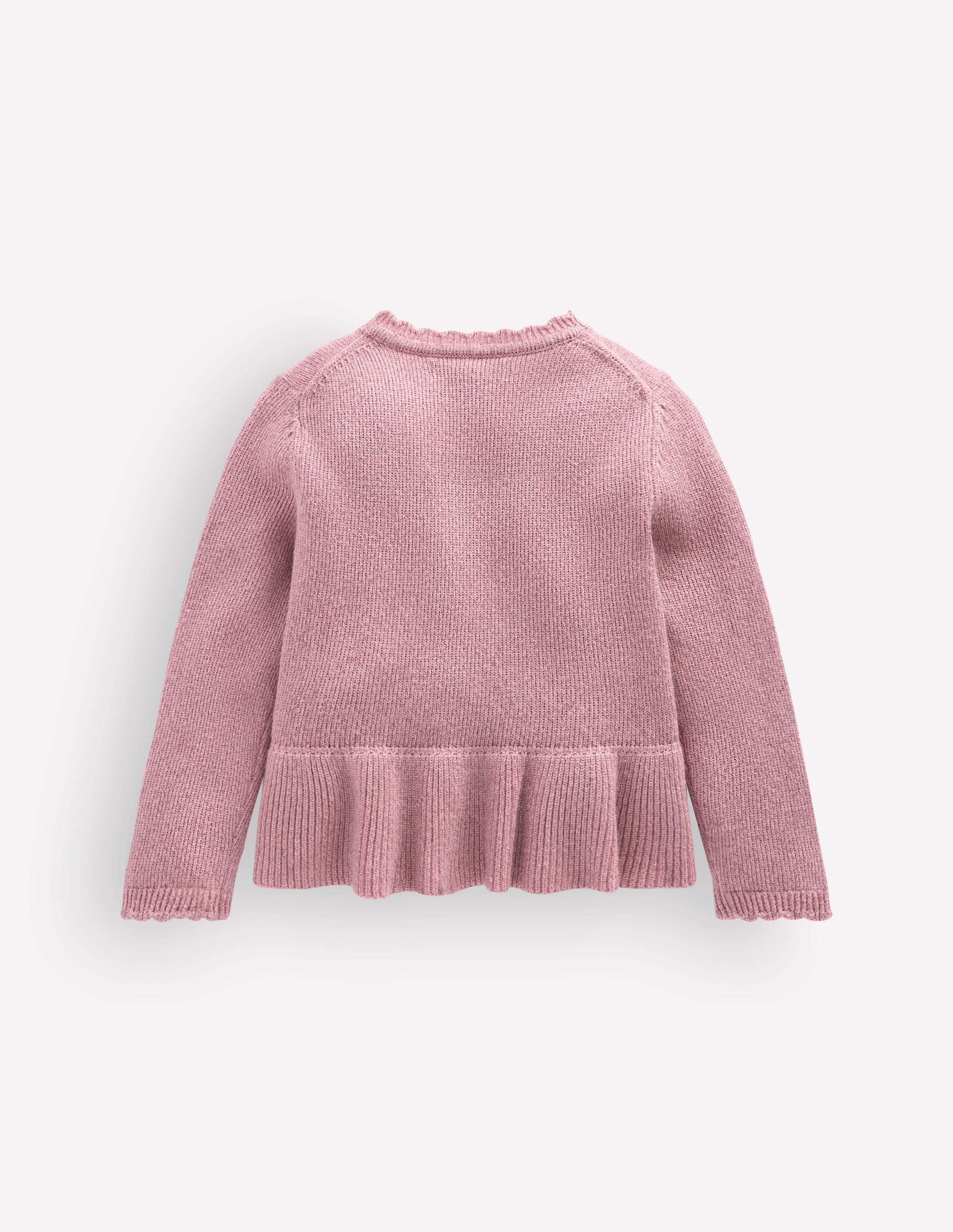 Pretty Peplum Cardigan - Rose Sparkle | Boden UK