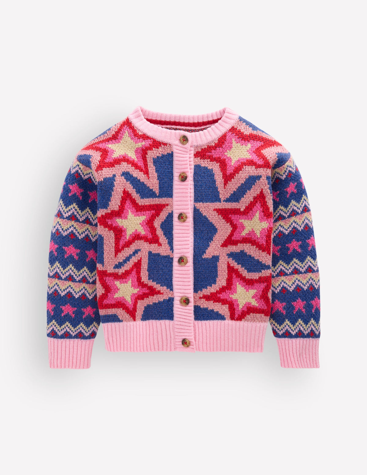 Fun Cardigan-Multi Sparkle Stars-1