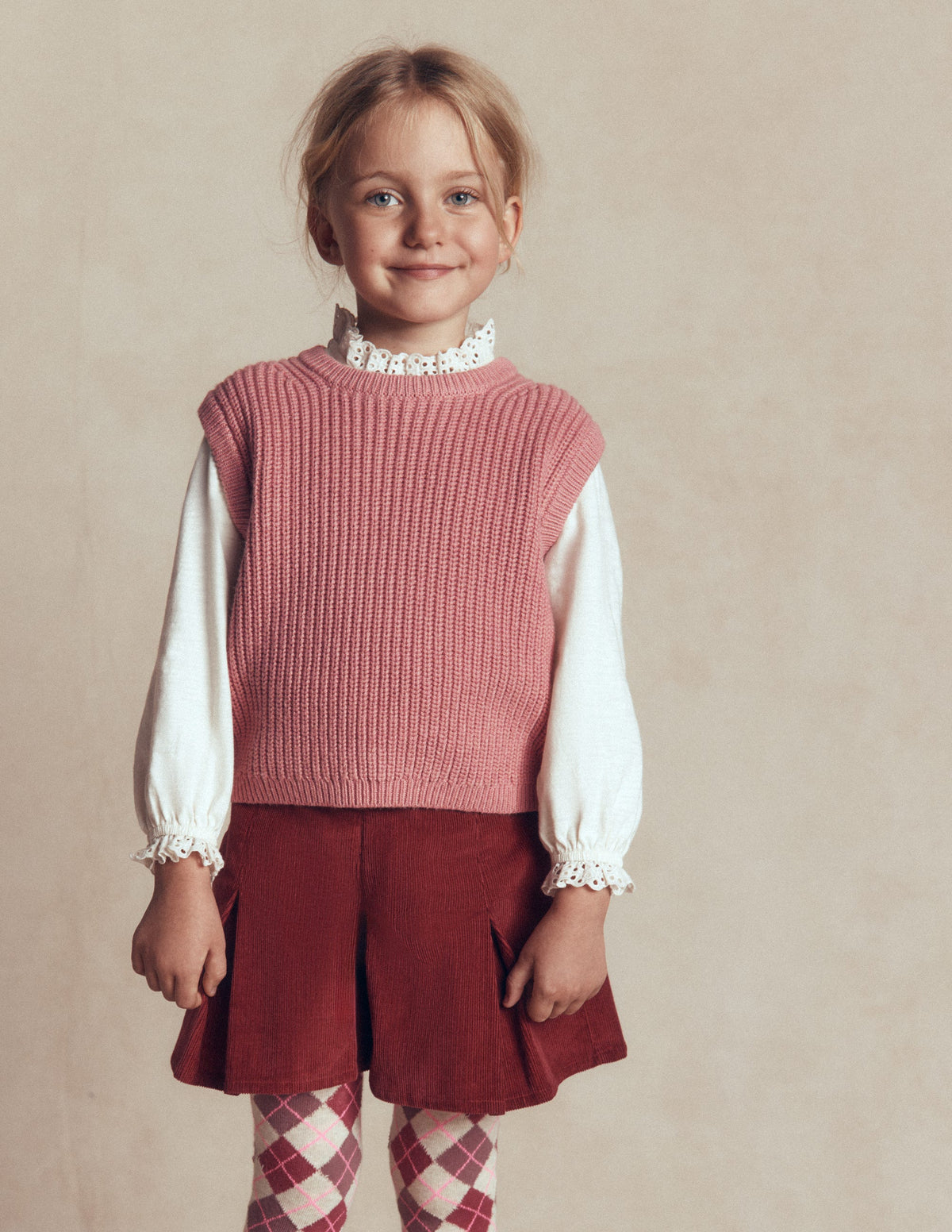 Knitted Tank-Pink - Image 1