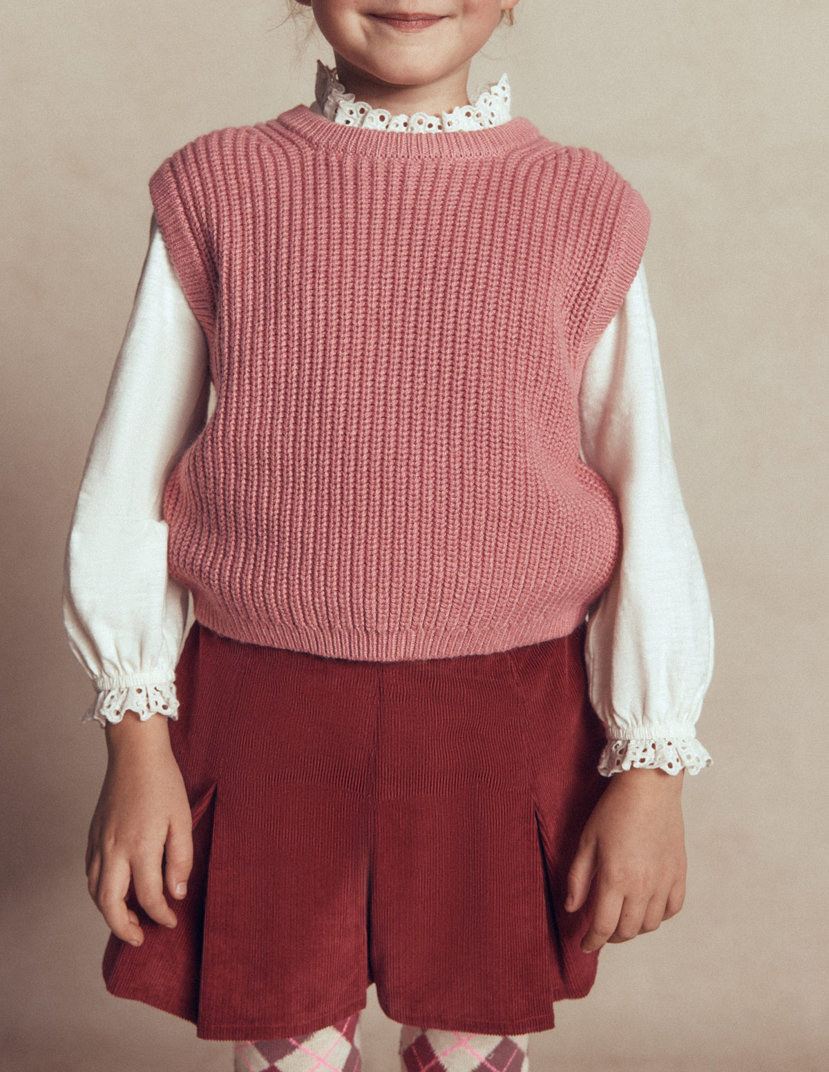 Knitted Tank-Pink - Image 2