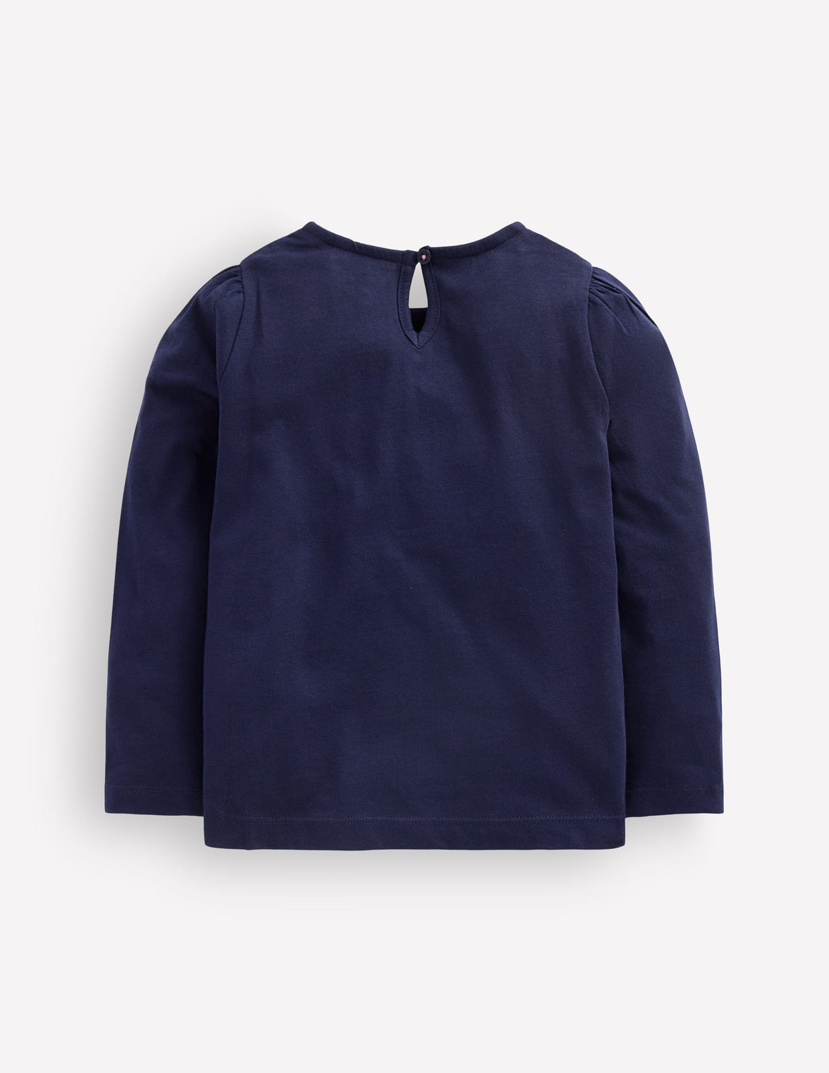 Rib Bow Trim Top-College Navy-3
