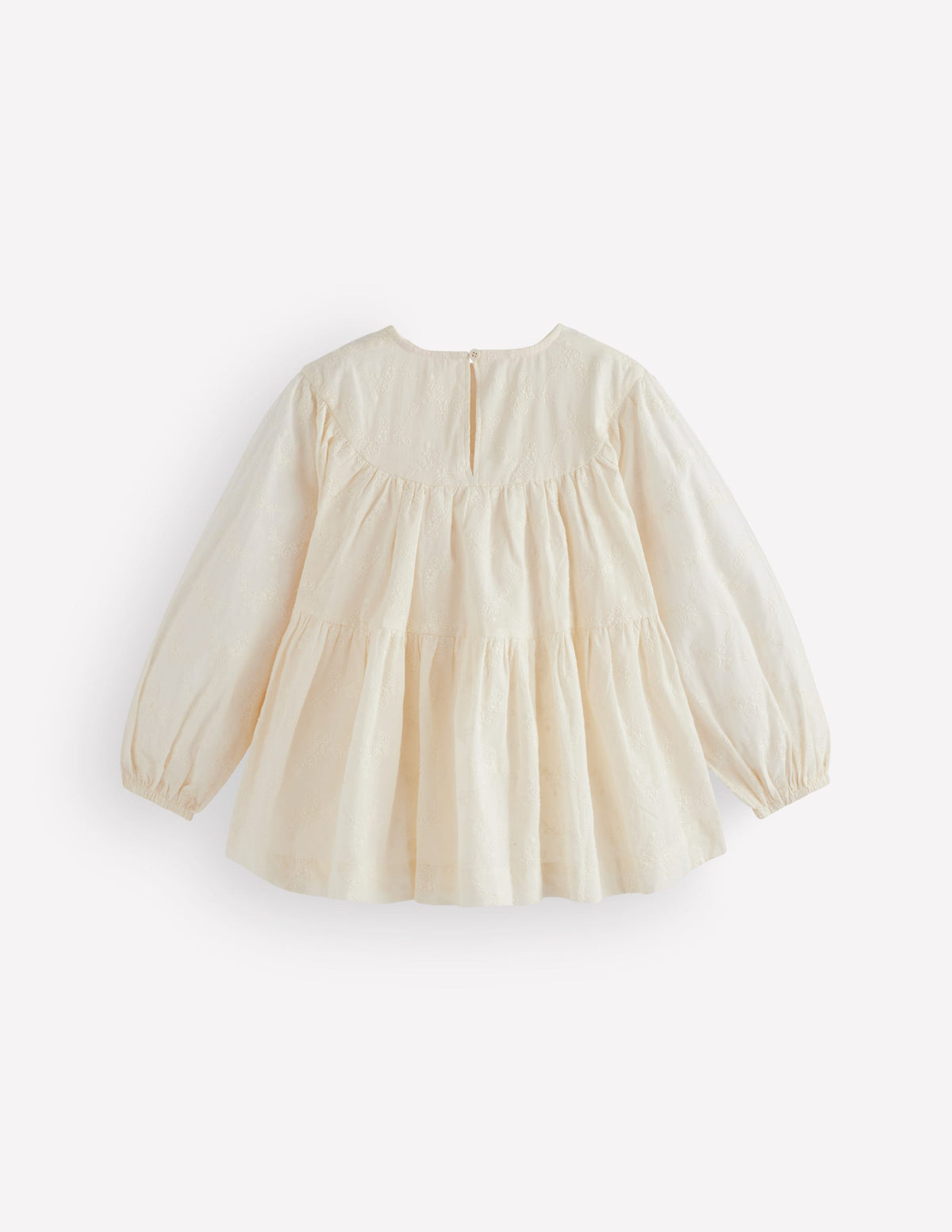 Tiered Woven Top-Soft Cream - Image 4