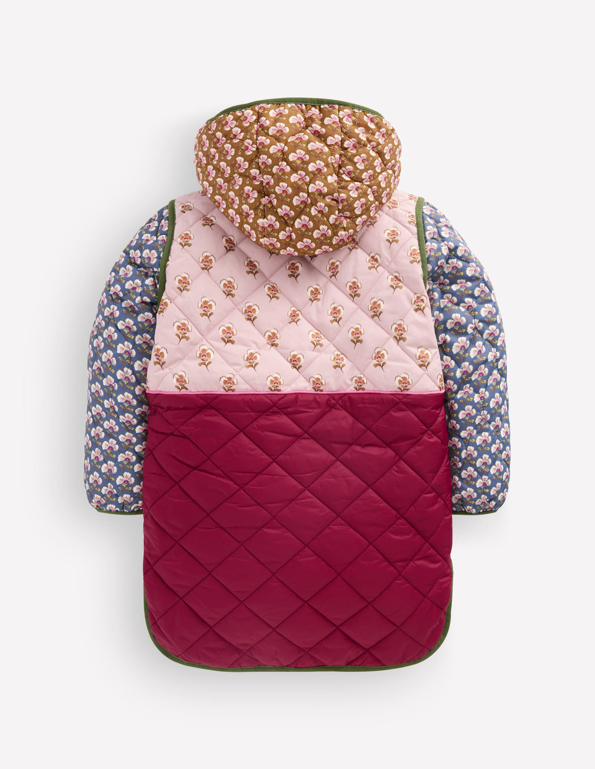 Longline Quilted Jacket-Hotchpotch Floral-4