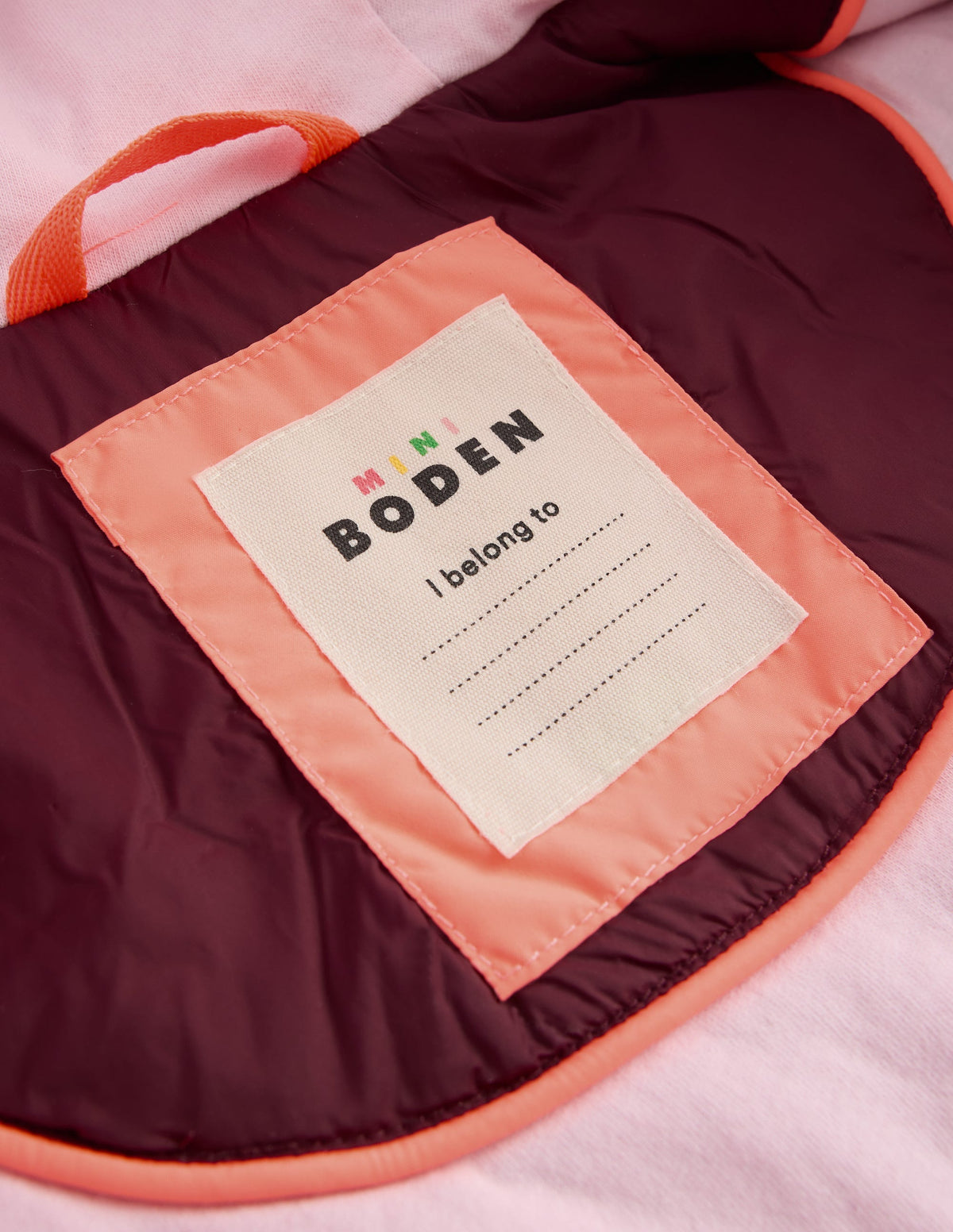 Longline Quilted Jacket-Maroon Banner Multi-4