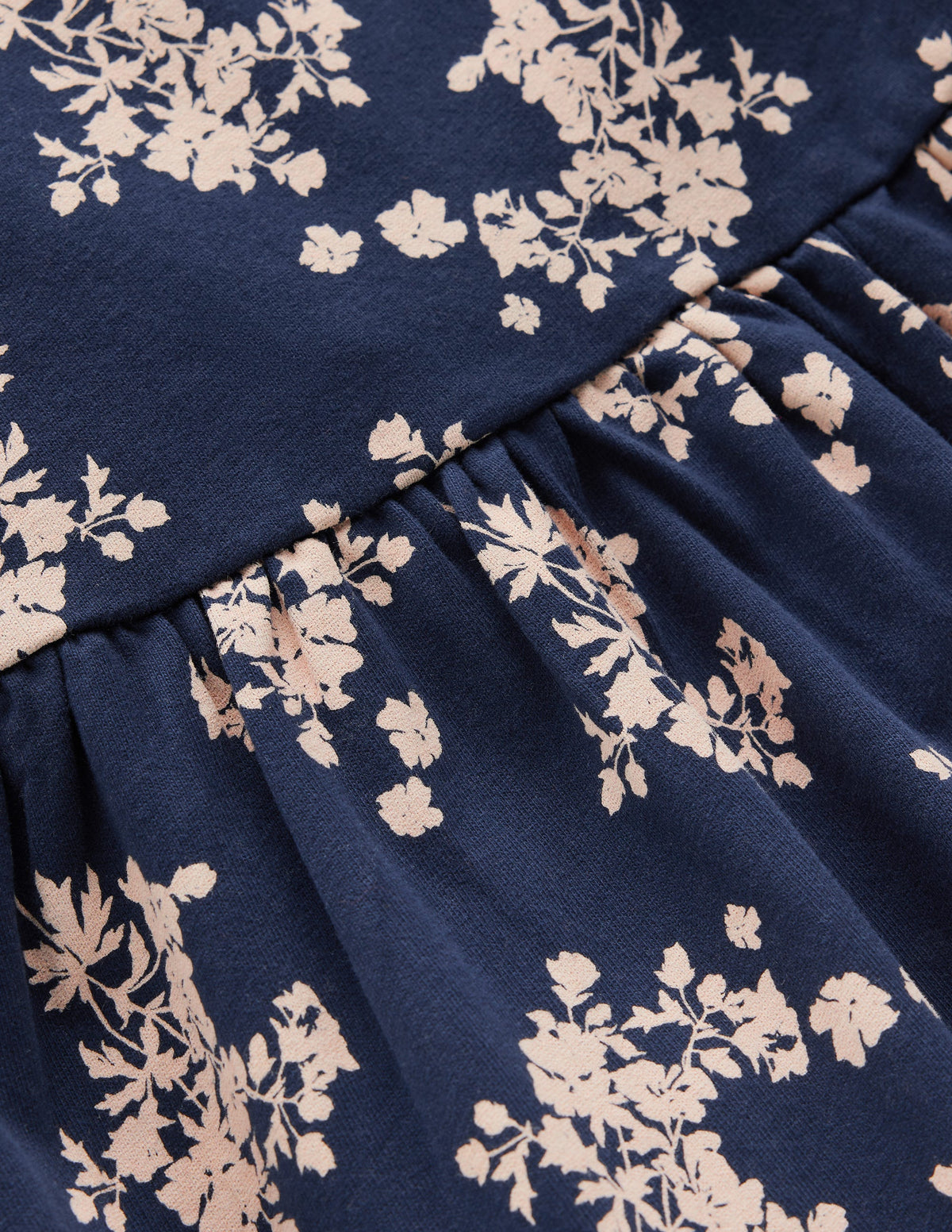 Long Sleeve Twirly Dress-Navy Floral-2
