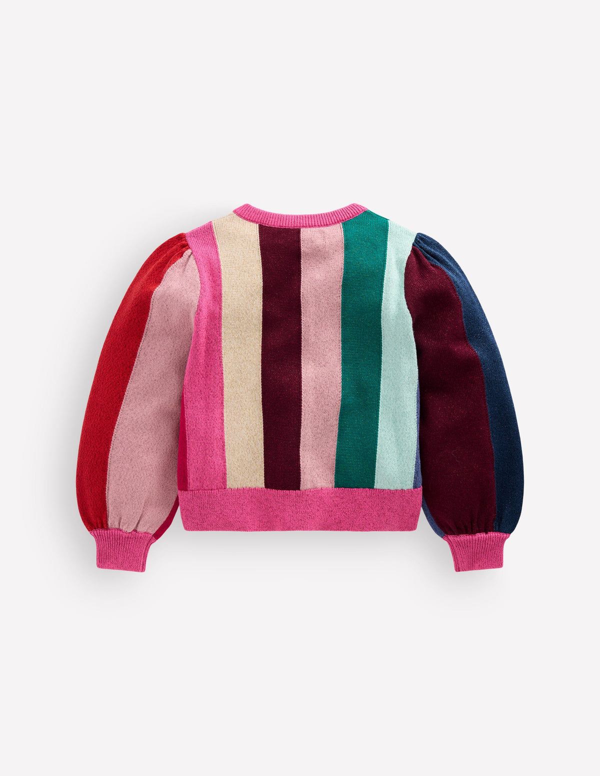 Sparkle Party Cardigan-Rainbow Sparkle Stripe - Image 3