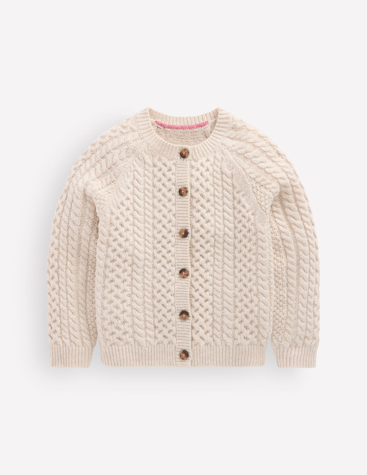 Cable Cardigan-Oatmeal Marl - Image 1