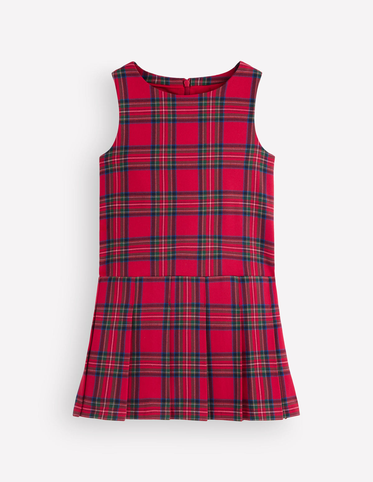 Drop Waist Pinafore-Red Check - Image 2