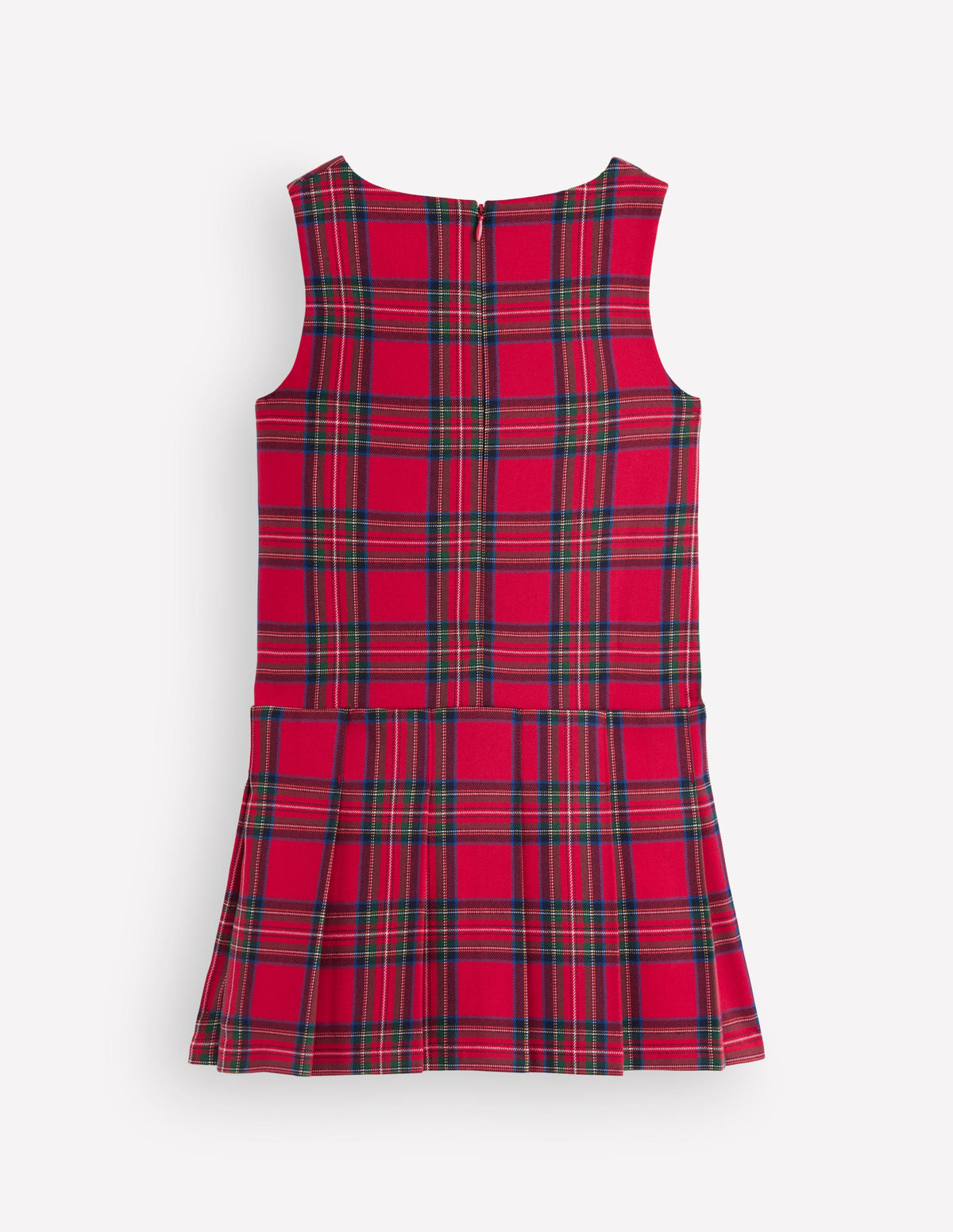 Drop Waist Pinafore-Red Check - Image 3