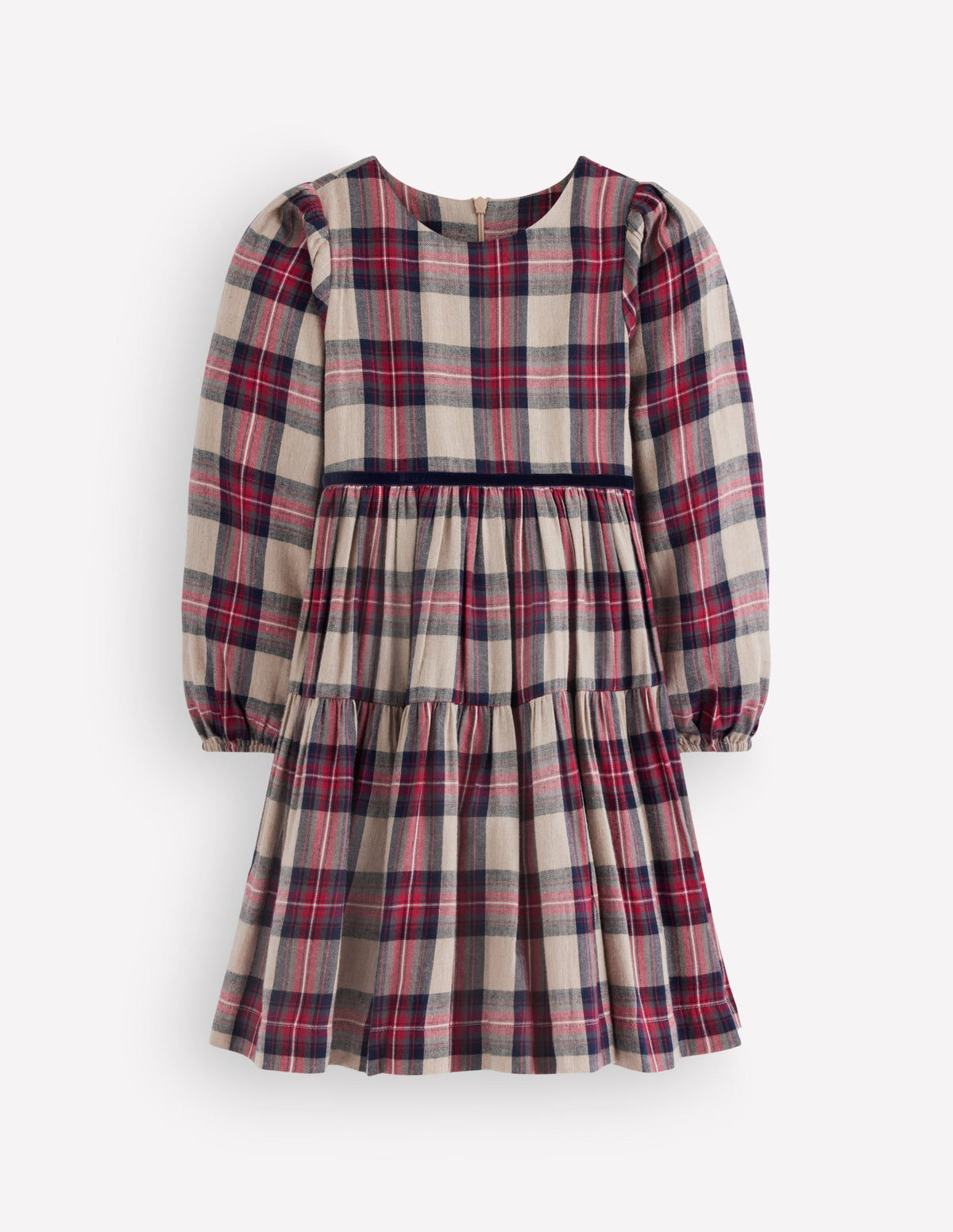 Posie Twirly Woven Dress-Multi Check - Image 2