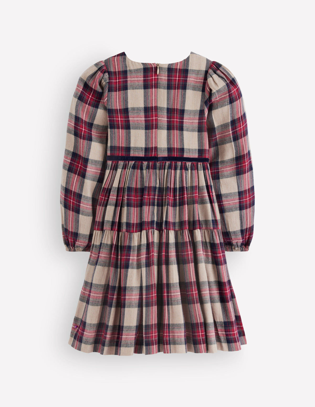 Posie Twirly Woven Dress-Multi Check - Image 3