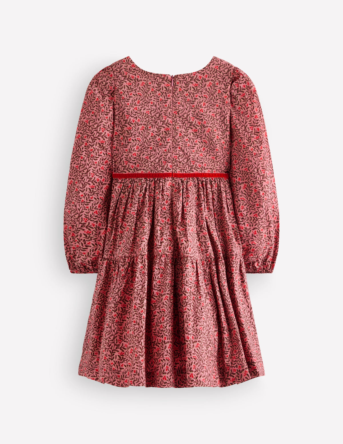 Posie Twirly Woven Dress-Pink Floral-2