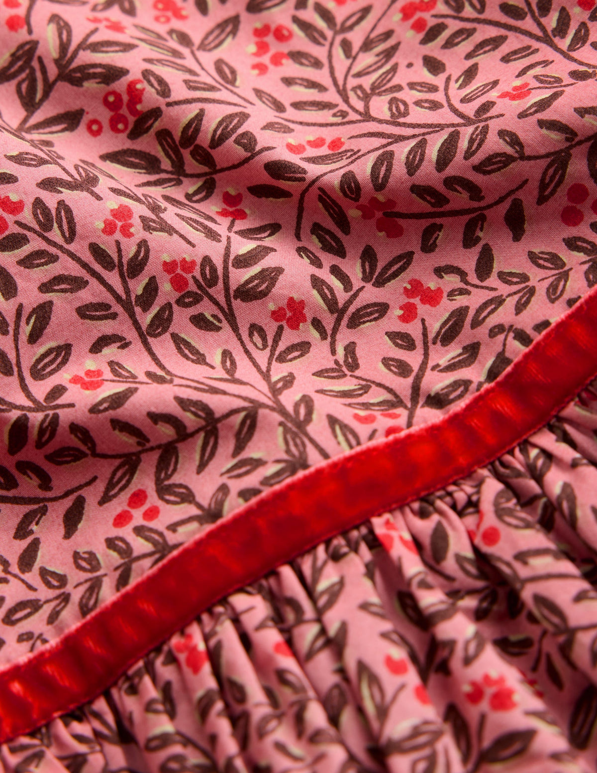 Posie Twirly Woven Dress-Pink Floral - Image 3