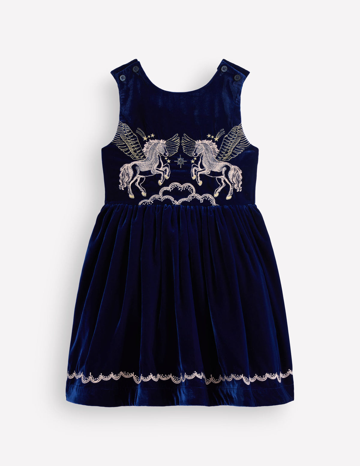 Cross Back Party Pinnie-Navy Pegasus - Image 1