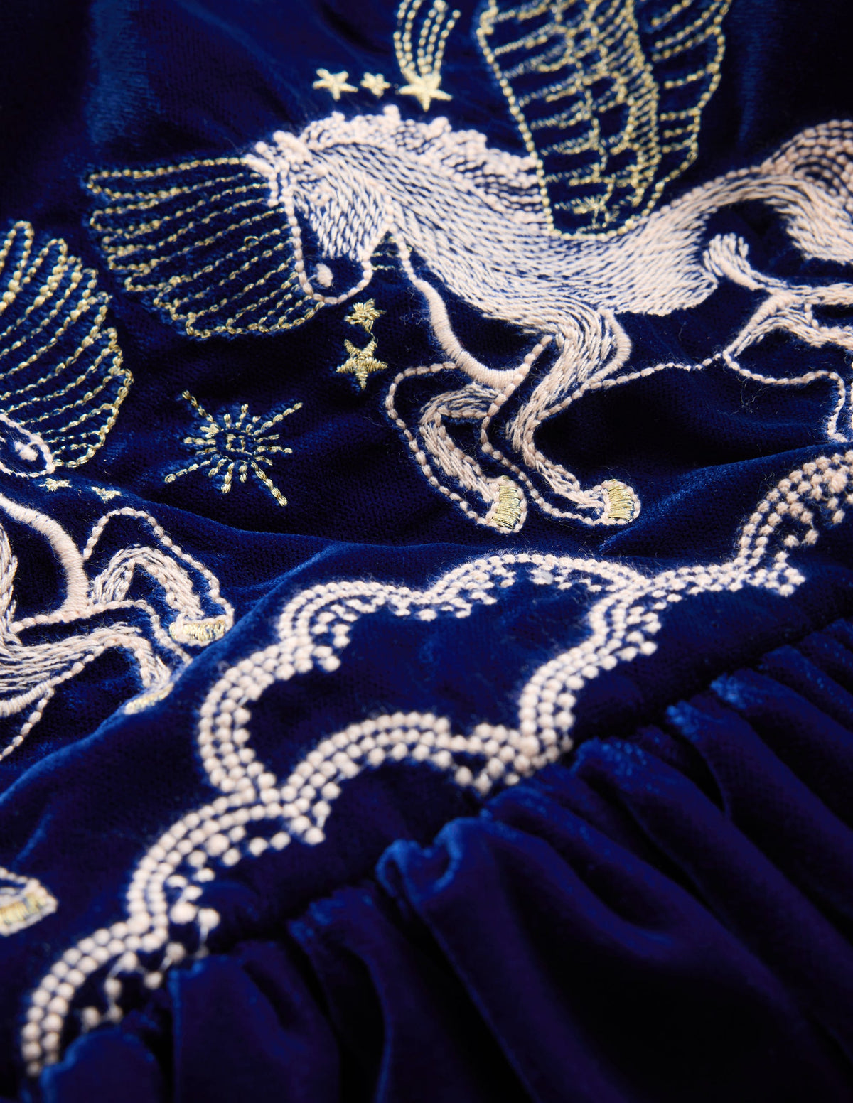 Cross Back Party Pinnie-Navy Pegasus-3