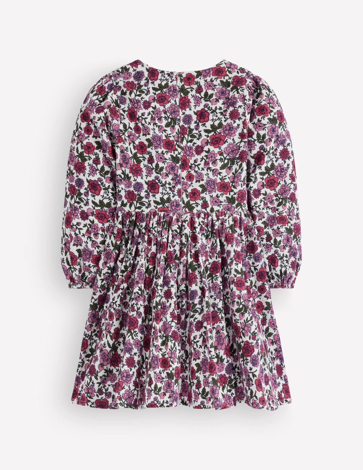 Long Sleeve Heart Dress-Floral Cord - Image 2
