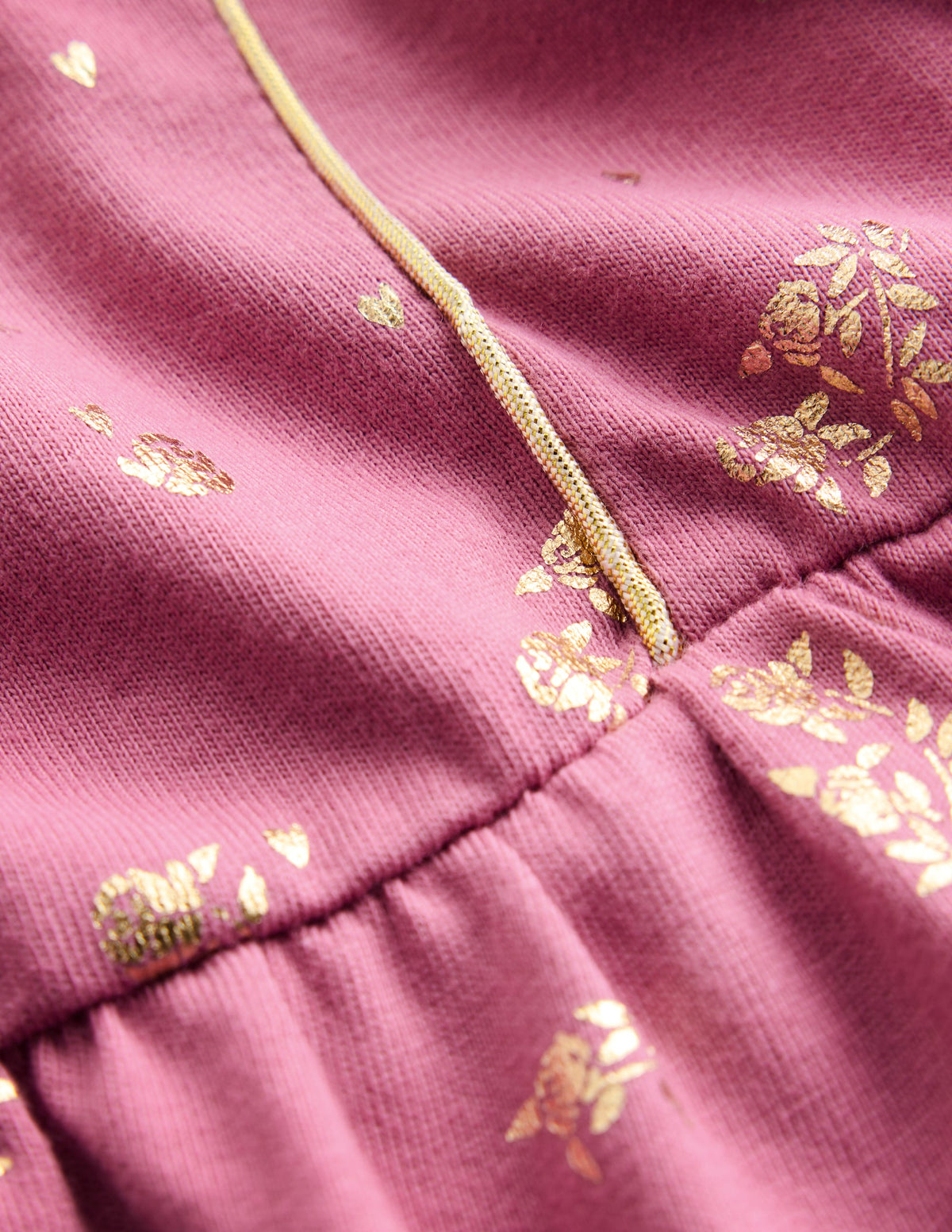 Mabel Twirly Sparkle Dress-Pink Foil Flowers-2