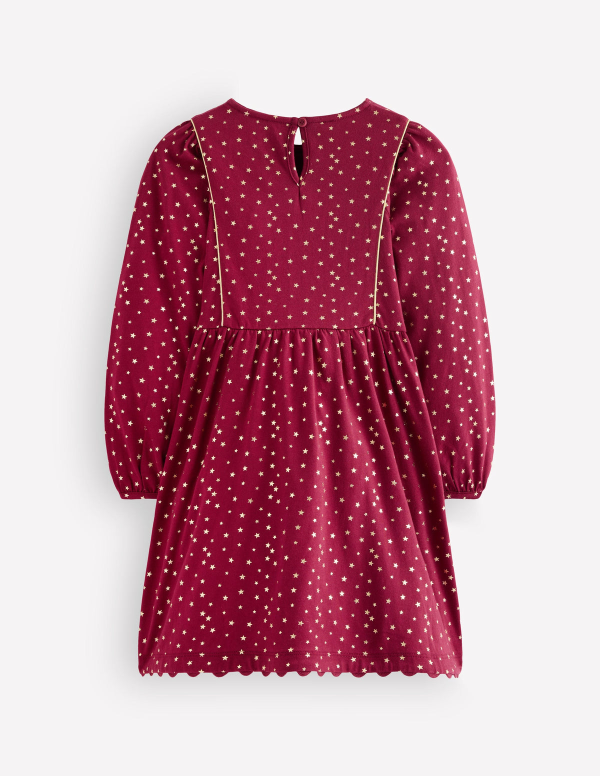 Mabel Twirly Sparkle Dress-Red Foil Stars - Image 2
