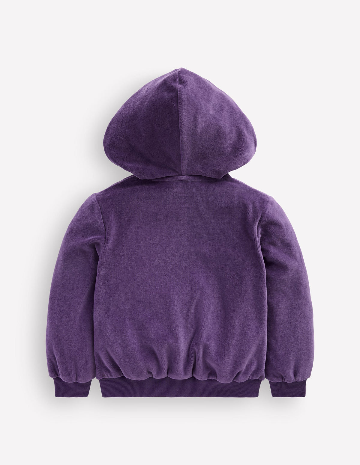 Velour Cosy Zip-through-Purple Heart-2